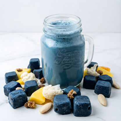 Boosting blue (2 smoothies)