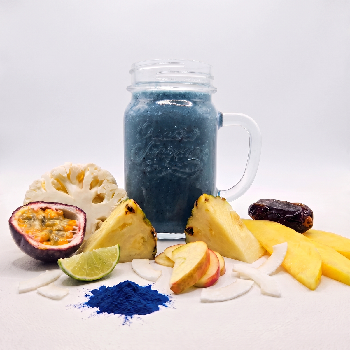 Boosting blue (2 smoothies)