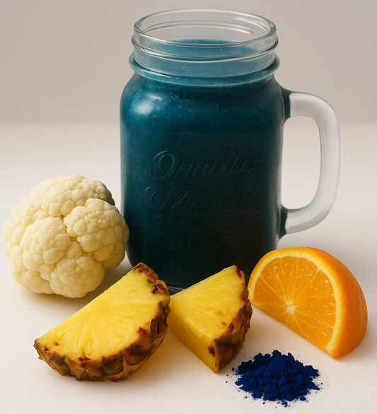 Boosting blue (2 smoothies)